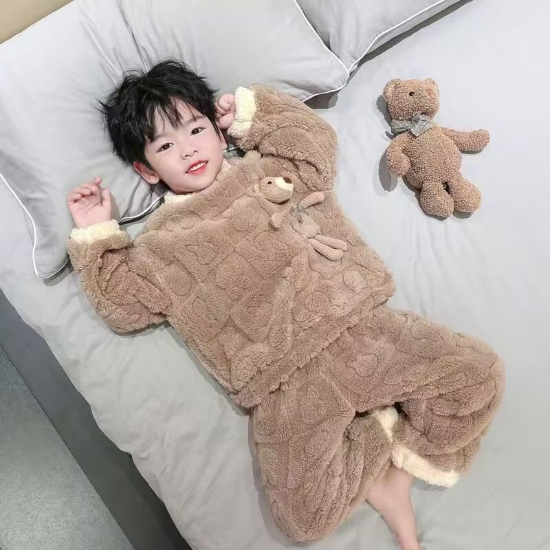 Baby Clothing For Sleep - 2026 Jesień Zima Piżama z Flaneli