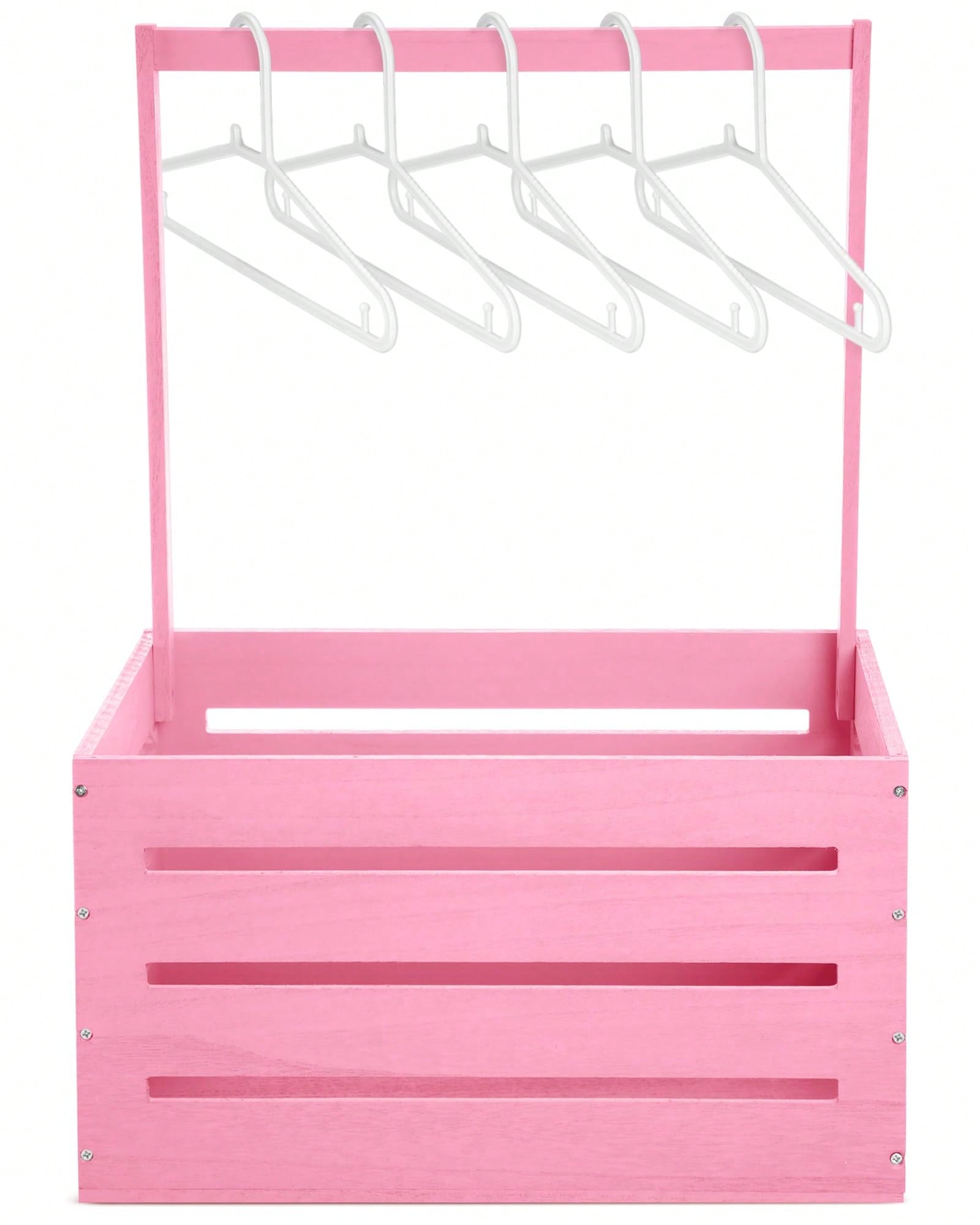 Baby Clothing Rack Gift - Drewniany kosz na prezenty do pokoju