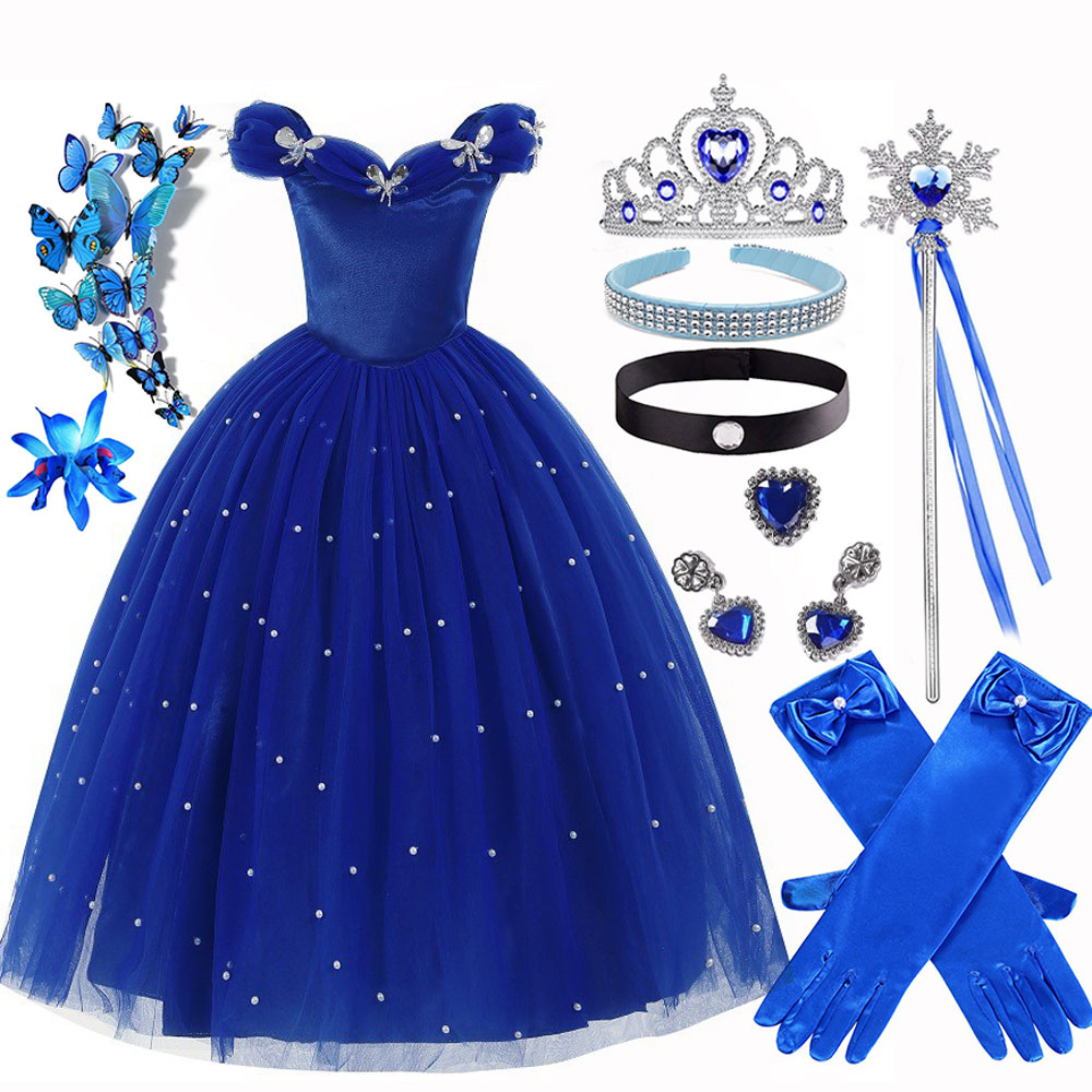 Baby Clothing Girls - Letnie świąteczne luksusowe ubrania Kopciuszka dla