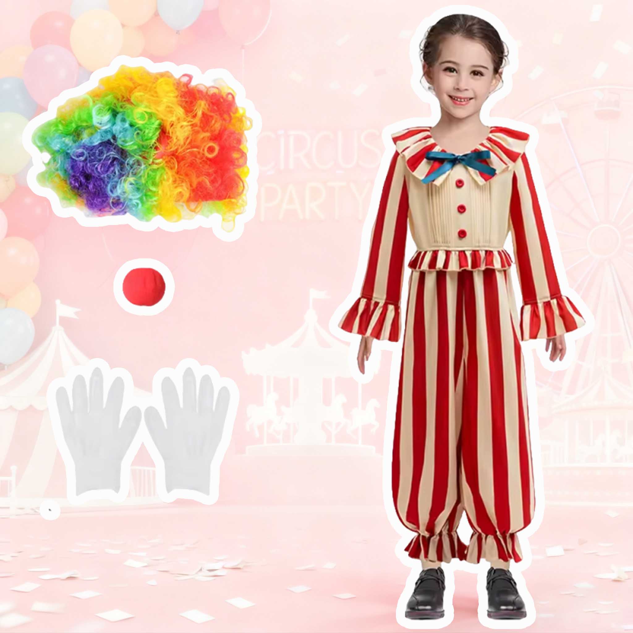 Baby Clothing Girls - Stroje Klauna na Halloween dla Niemowląt