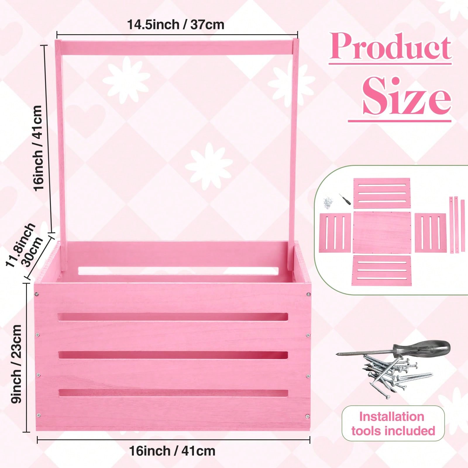 Drewniany kosz na prezenty do  – Baby Clothing Rack Gift recenzja i cena