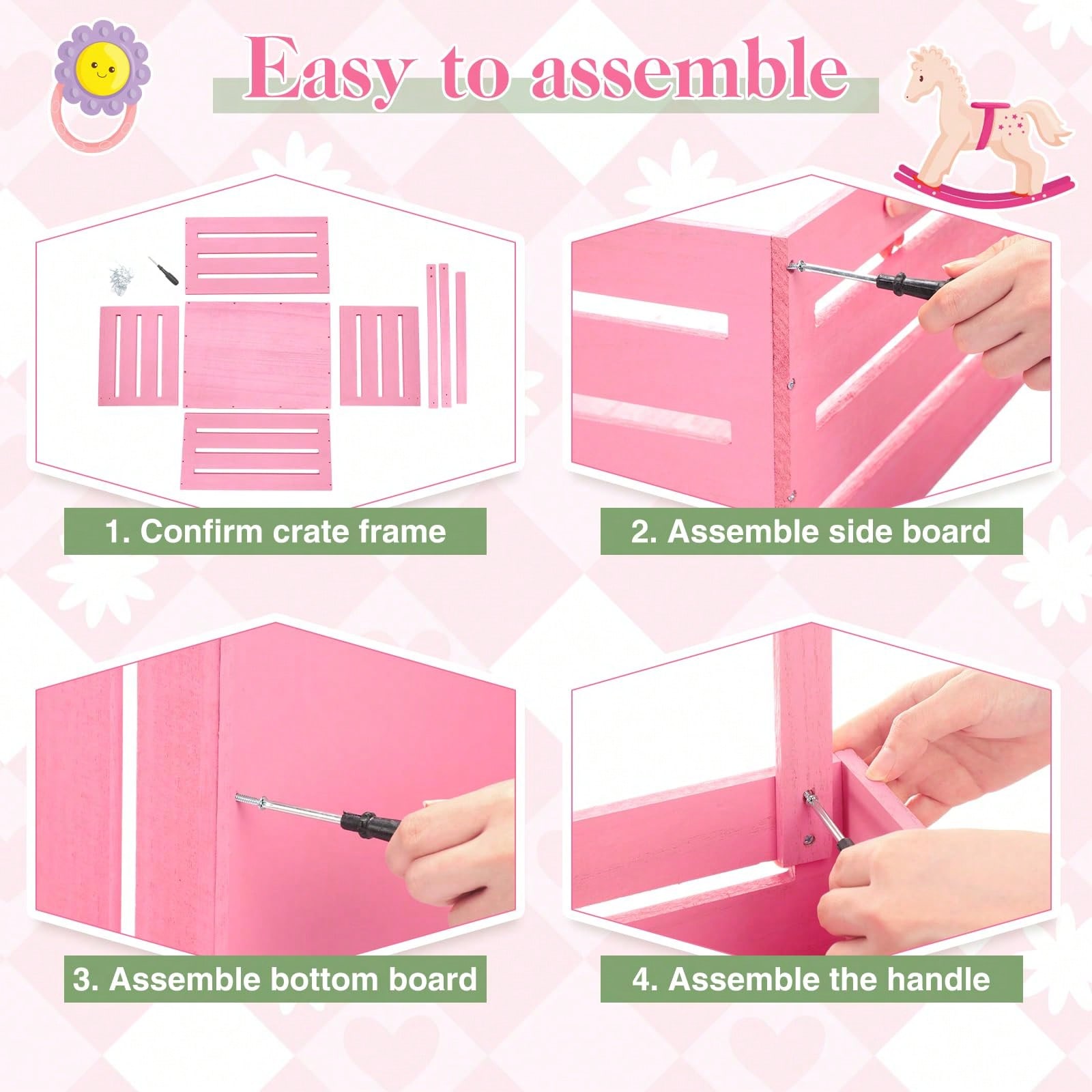 Drewniany kosz na prezenty do  – Baby Clothing Rack Gift recenzja i cena